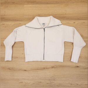 DKNY | Full-zip Long-Sleeve Cowl Neck Pullover Sweater